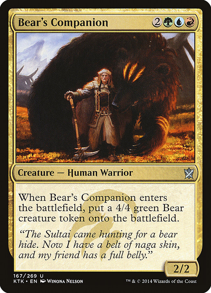 Bear's Companion [Khans of Tarkir] | Boutique FDB TCG