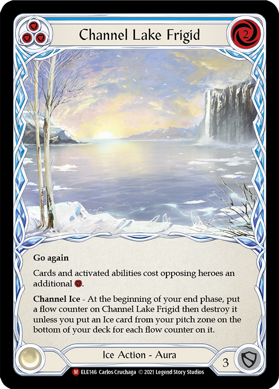 Channel Lake Frigid [ELE146] (Tales of Aria)  1st Edition Rainbow Foil | Boutique FDB TCG