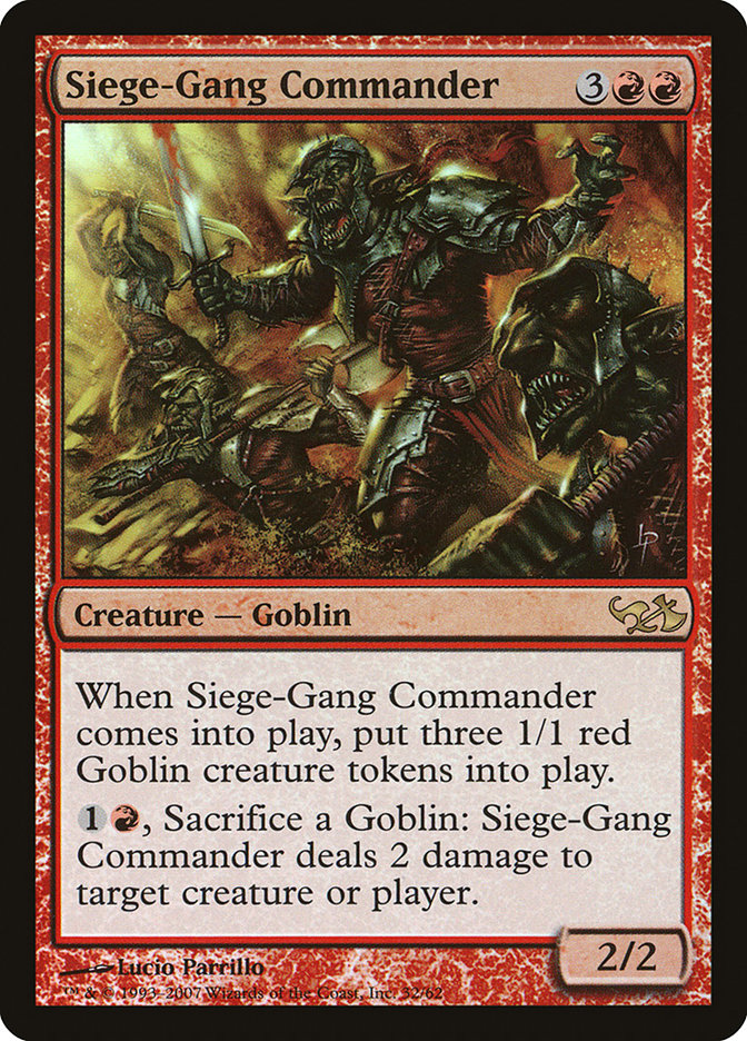 Siege-Gang Commander [Duel Decks: Elves vs. Goblins] | Boutique FDB TCG