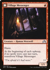 Village Messenger // Moonrise Intruder [Shadows over Innistrad] | Boutique FDB TCG