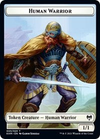 Human Warrior // Angel Warrior Double-Sided Token [Kaldheim Tokens] | Boutique FDB TCG
