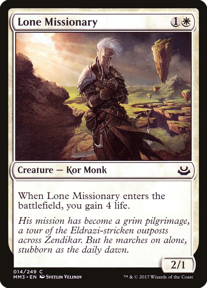 Lone Missionary [Modern Masters 2017] | Boutique FDB TCG