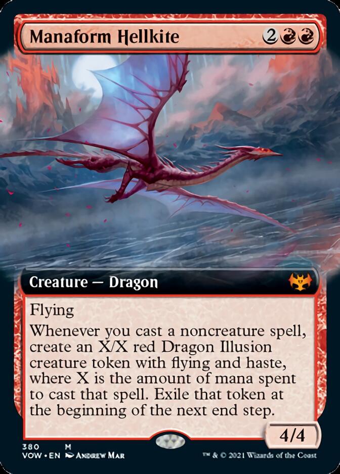 Manaform Hellkite (Extended Art) [Innistrad: Crimson Vow] | Boutique FDB TCG