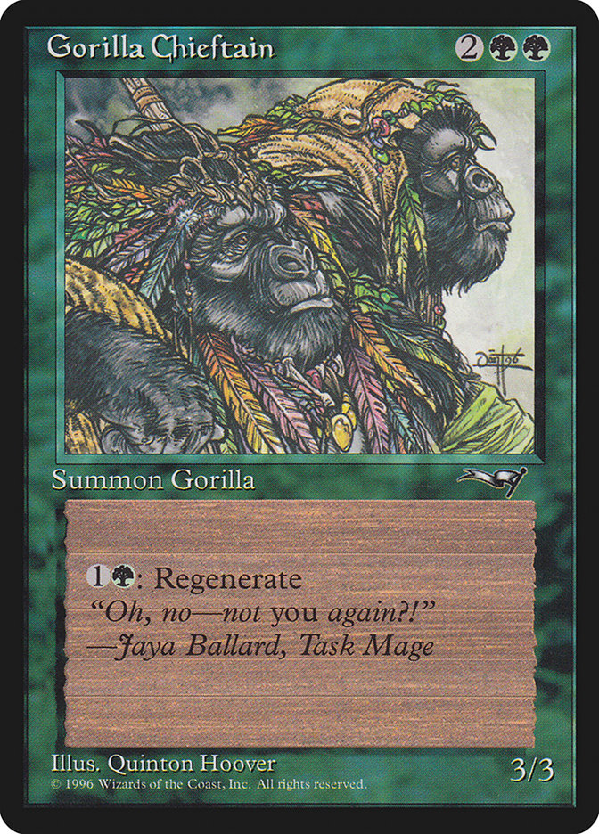 Gorilla Chieftain (Two Gorilla Art) [Alliances] | Boutique FDB TCG