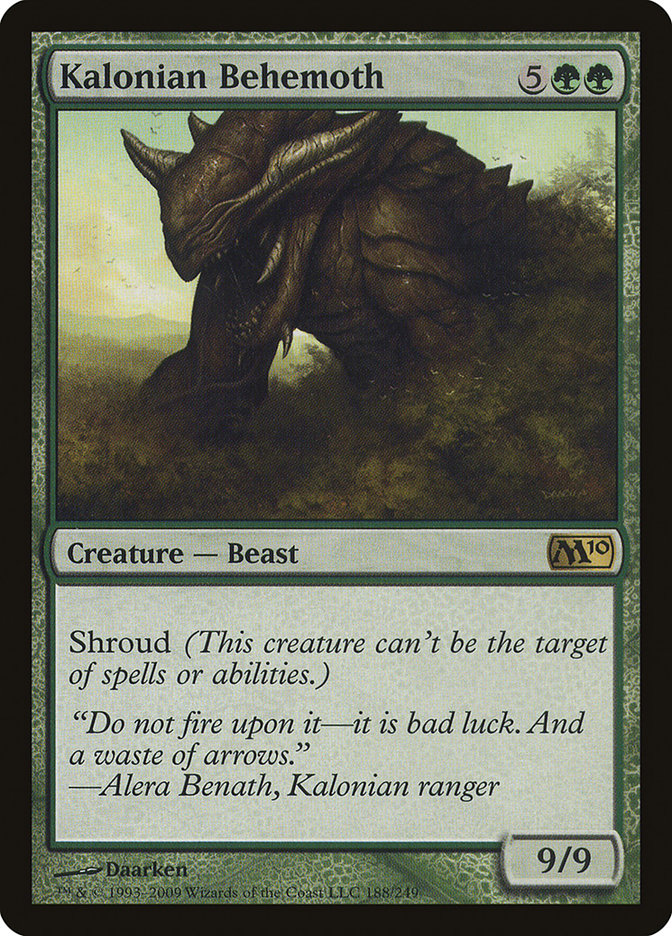 Kalonian Behemoth [Magic 2010] | Boutique FDB TCG