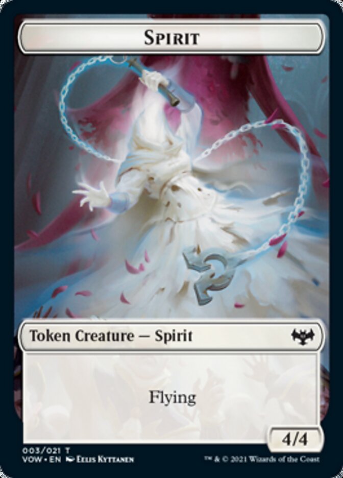 Insect // Spirit (003) Double-Sided Token [Innistrad: Crimson Vow Tokens] | Boutique FDB TCG