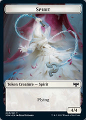 Blood // Spirit (003) Double-Sided Token [Innistrad: Crimson Vow Tokens] | Boutique FDB TCG