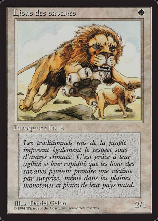 Savannah Lions [Foreign Black Border] | Boutique FDB TCG