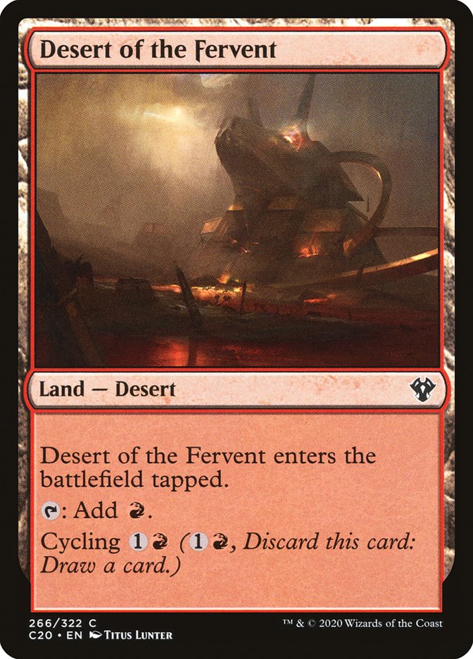 Desert of the Fervent [Commander 2020] | Boutique FDB TCG