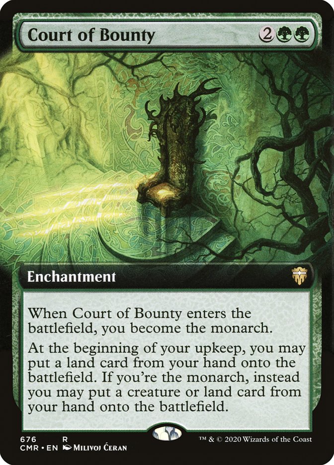 Court of Bounty (Extended Art) [Commander Legends] | Boutique FDB TCG