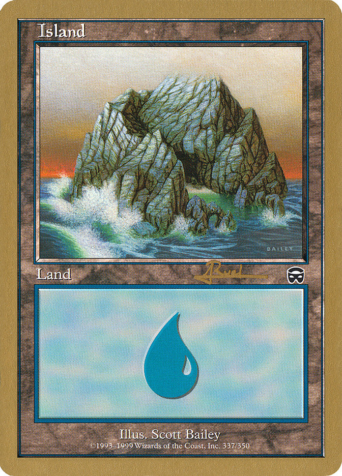 Island (ar337) (Antoine Ruel) [World Championship Decks 2001] | Boutique FDB TCG