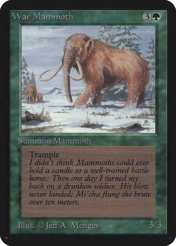 War Mammoth [Alpha Edition] | Boutique FDB TCG