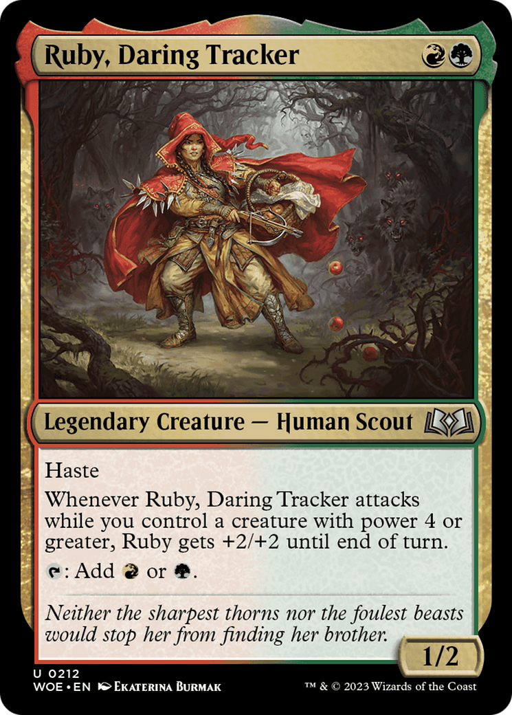 Ruby, Daring Tracker [Wilds of Eldraine] | Boutique FDB TCG