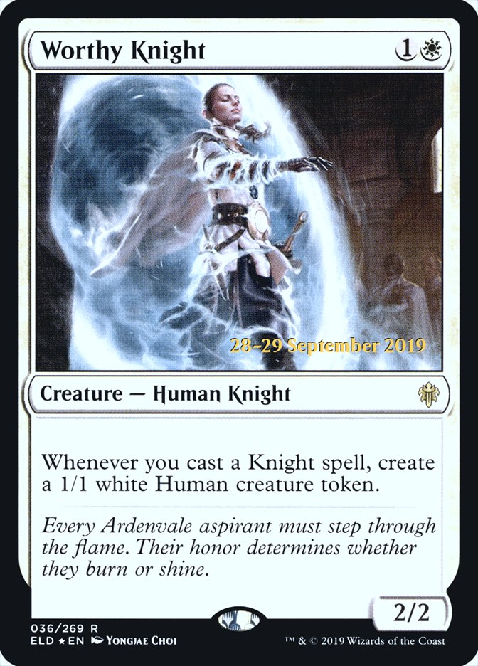 Worthy Knight [Throne of Eldraine Prerelease Promos] | Boutique FDB TCG