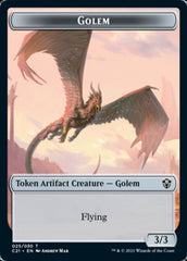 Golem (025) // Thopter Double-Sided Token [Commander 2021 Tokens] | Boutique FDB TCG