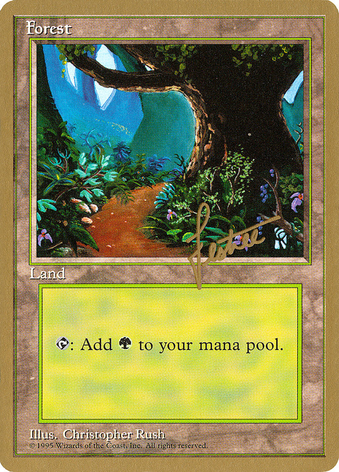 Forest (bl376) (Bertrand Lestree) [Pro Tour Collector Set] | Boutique FDB TCG