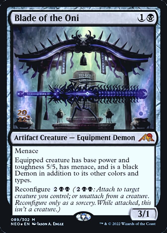 Blade of the Oni [Kamigawa: Neon Dynasty Prerelease Promos] | Boutique FDB TCG