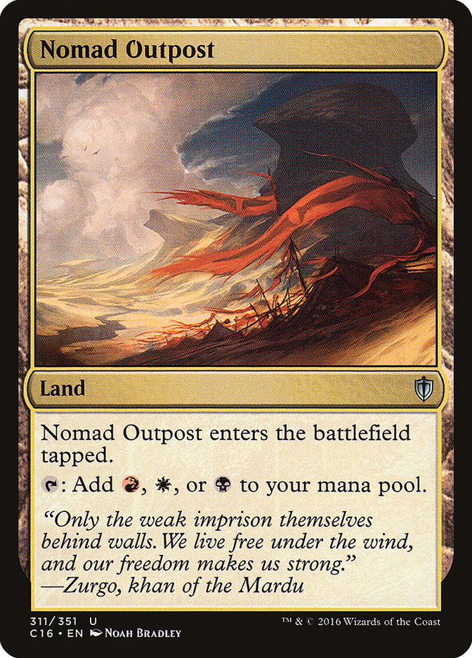 Nomad Outpost [Commander 2016] | Boutique FDB TCG