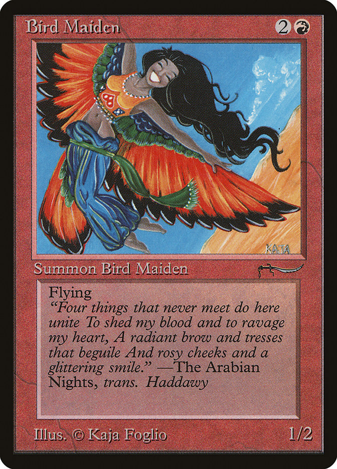 Bird Maiden (Light Mana Cost) [Arabian Nights] | Boutique FDB TCG