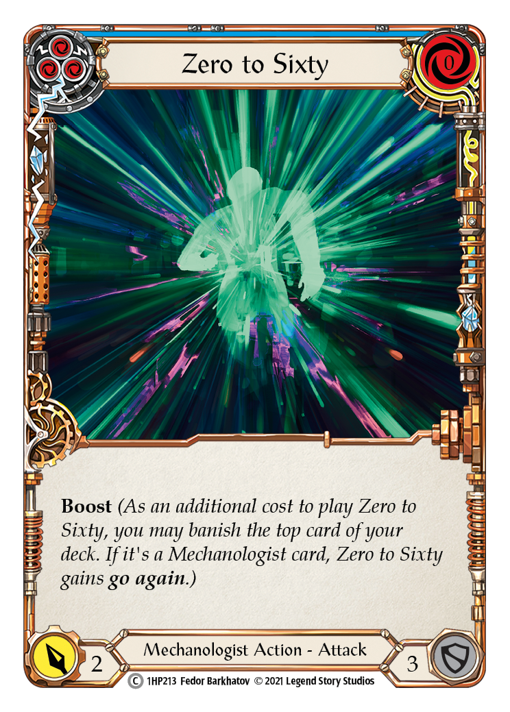 Zero to Sixty (Blue) [1HP213] (History Pack 1) | Boutique FDB TCG