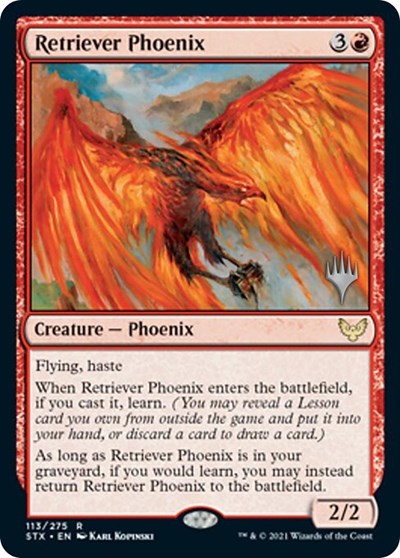 Retriever Phoenix (Promo Pack) [Strixhaven: School of Mages Promos] | Boutique FDB TCG