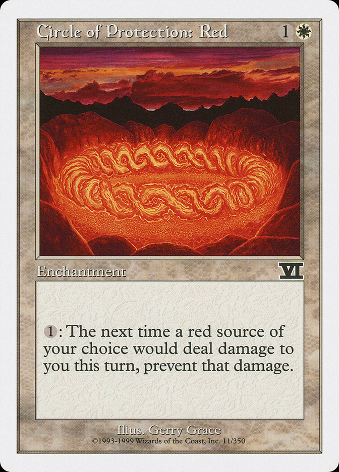 Circle of Protection: Red [Classic Sixth Edition] | Boutique FDB TCG