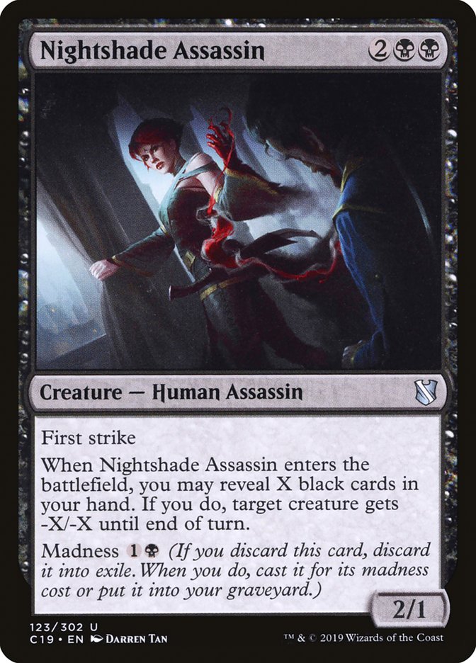 Nightshade Assassin [Commander 2019] | Boutique FDB TCG