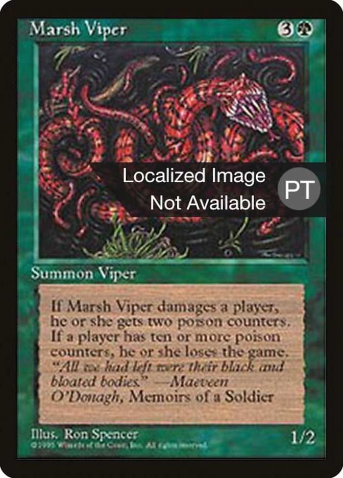 Marsh Viper [Fourth Edition (Foreign Black Border)] | Boutique FDB TCG