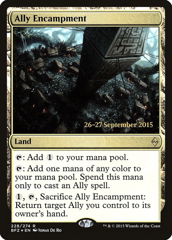 Ally Encampment [Battle for Zendikar Prerelease Promos] | Boutique FDB TCG