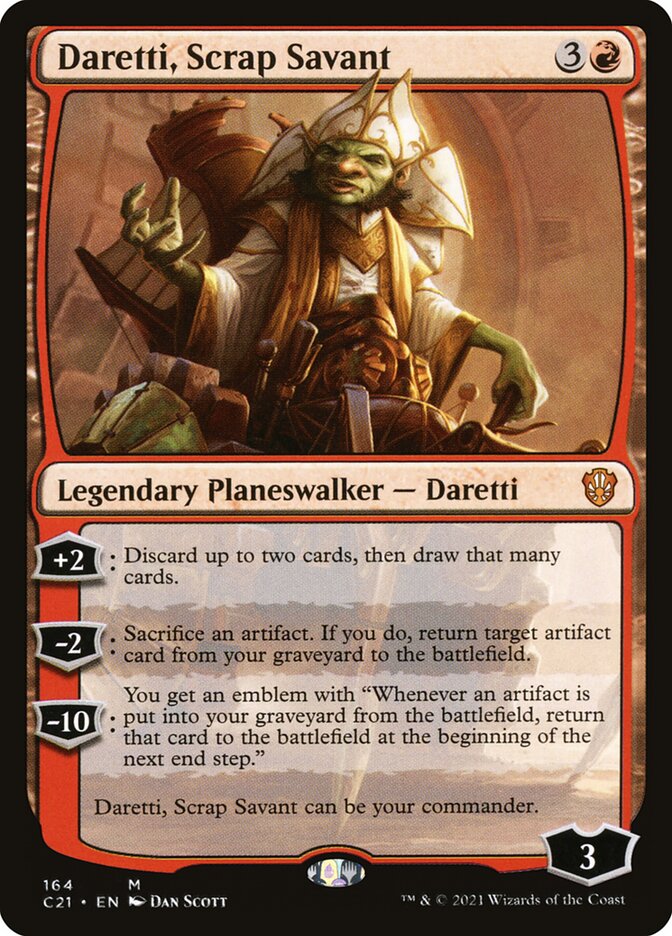 Daretti, Scrap Savant [Commander 2021] | Boutique FDB TCG