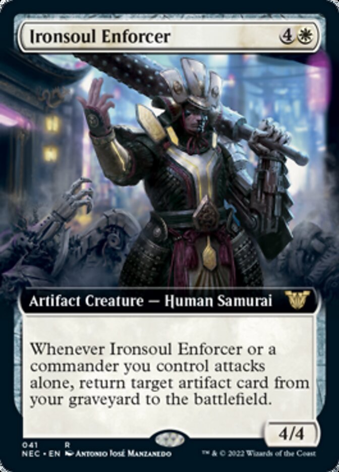 Ironsoul Enforcer (Extended Art) [Kamigawa: Neon Dynasty Commander] | Boutique FDB TCG