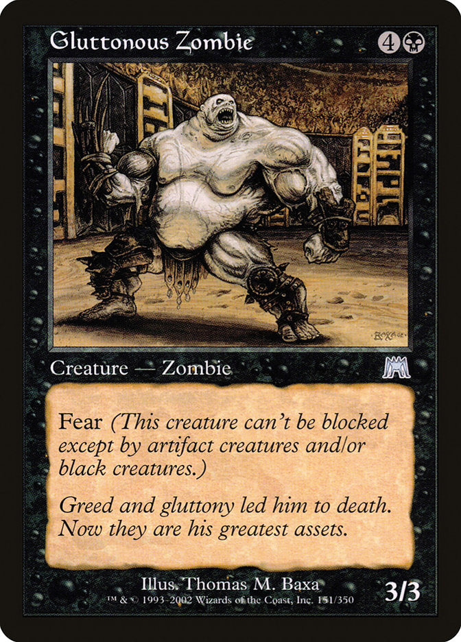 Gluttonous Zombie [Onslaught] | Boutique FDB TCG