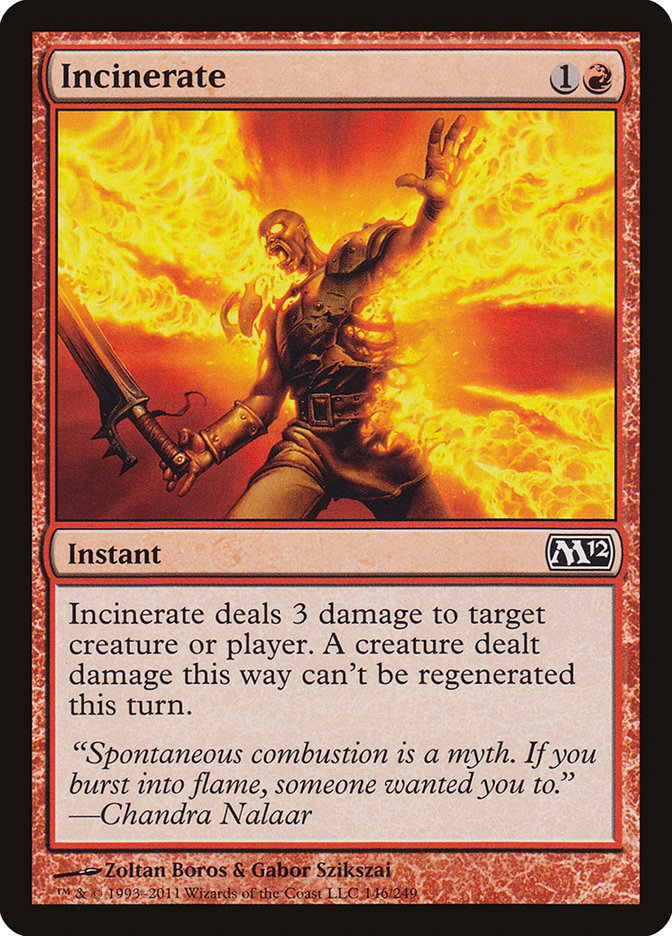 Incinerate [Magic 2012] | Boutique FDB TCG