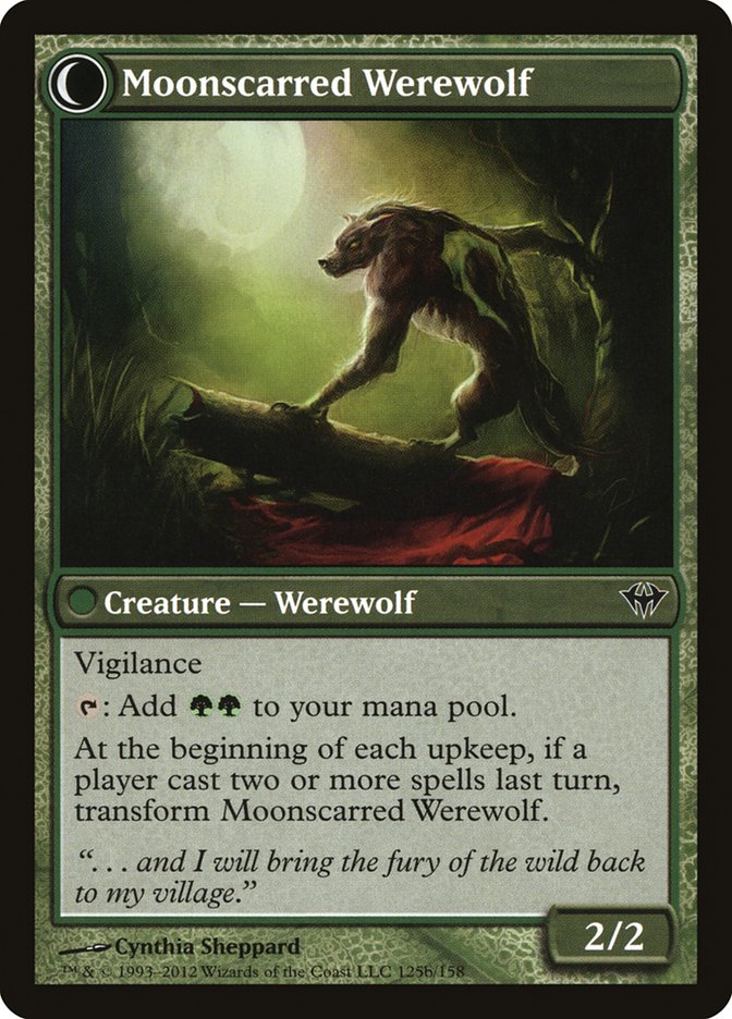 Scorned Villager // Moonscarred Werewolf [Dark Ascension] | Boutique FDB TCG