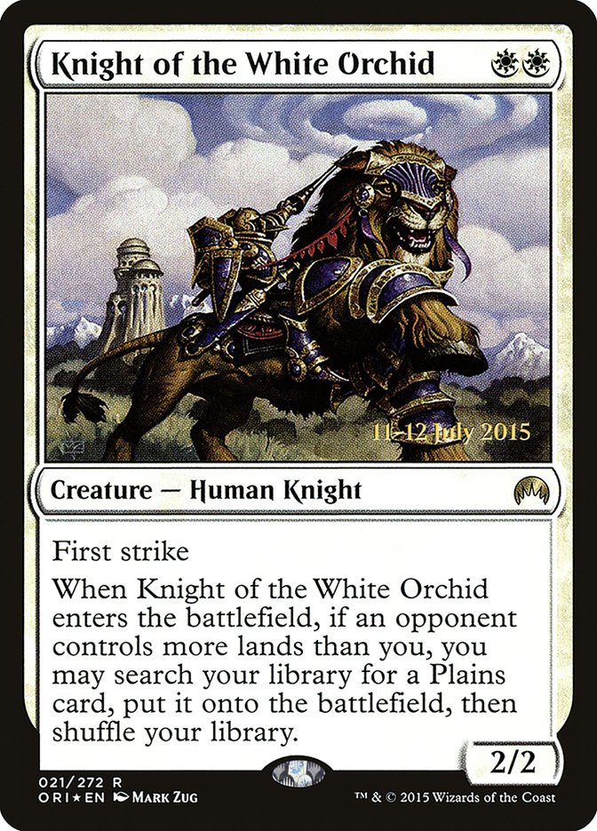 Knight of the White Orchid [Magic Origins Prerelease Promos] | Boutique FDB TCG