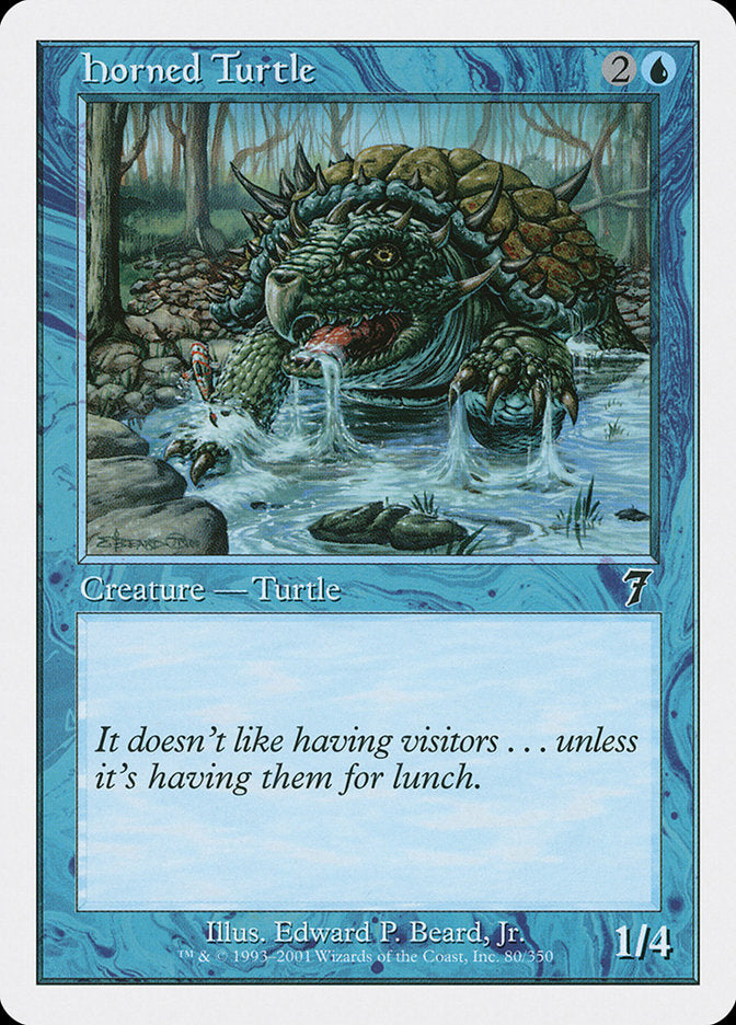Horned Turtle [Seventh Edition] | Boutique FDB TCG