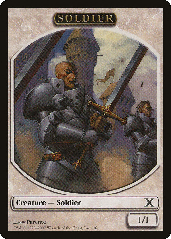 Soldier Token [Tenth Edition Tokens] | Boutique FDB TCG