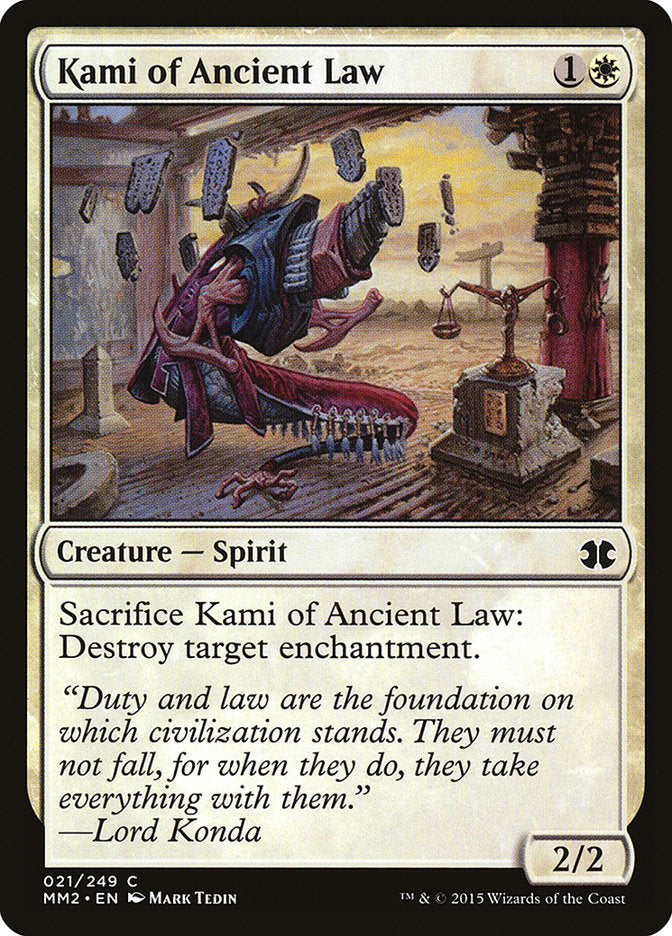 Kami of Ancient Law [Modern Masters 2015] | Boutique FDB TCG