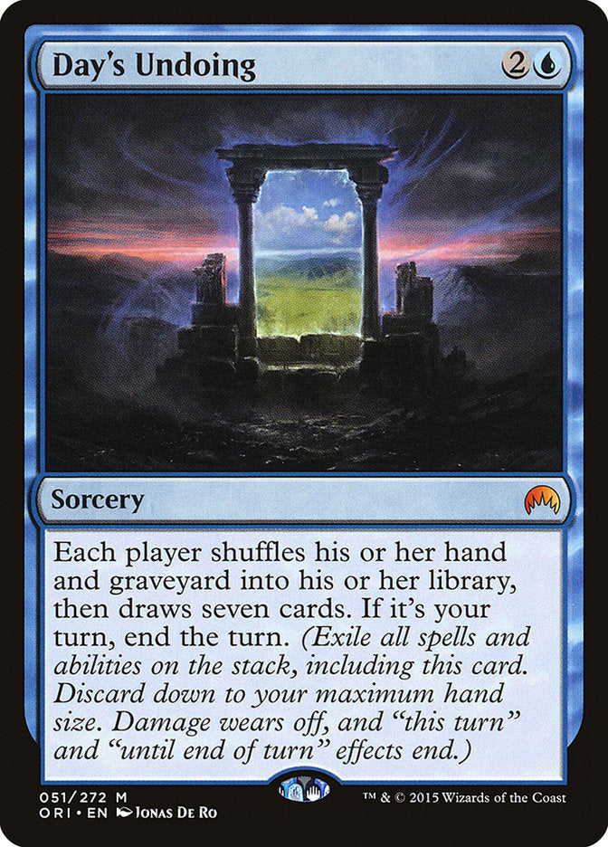 Day's Undoing [Magic Origins] | Boutique FDB TCG