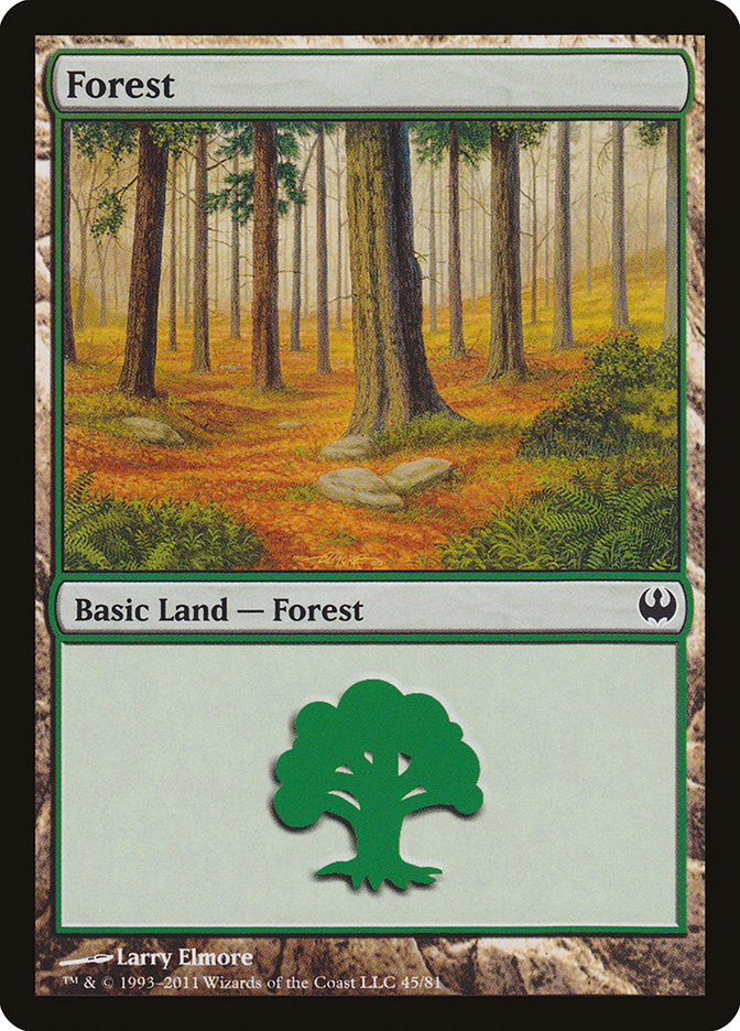 Forest (45) [Duel Decks: Knights vs. Dragons] | Boutique FDB TCG