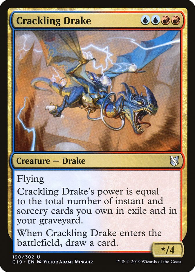 Crackling Drake [Commander 2019] | Boutique FDB TCG