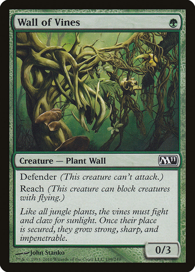 Wall of Vines [Magic 2011] | Boutique FDB TCG