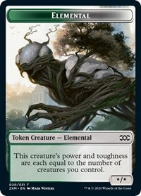 Elemental // Treasure Double-Sided Token [Double Masters Tokens] | Boutique FDB TCG