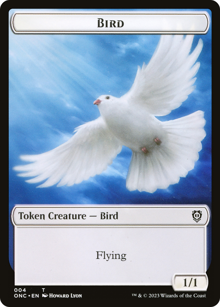 Bird // Cat Double-Sided Token [Phyrexia: All Will Be One Commander Tokens] | Boutique FDB TCG