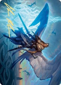 Righteous Valkyrie Art Card (Gold-Stamped Signature) [Kaldheim Art Series] | Boutique FDB TCG