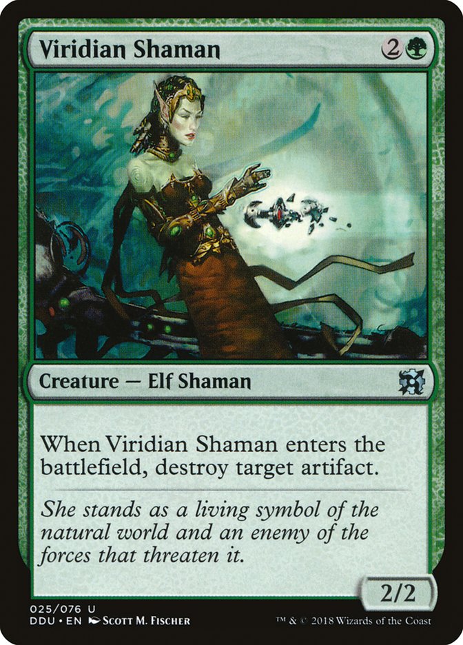 Viridian Shaman [Duel Decks: Elves vs. Inventors] | Boutique FDB TCG