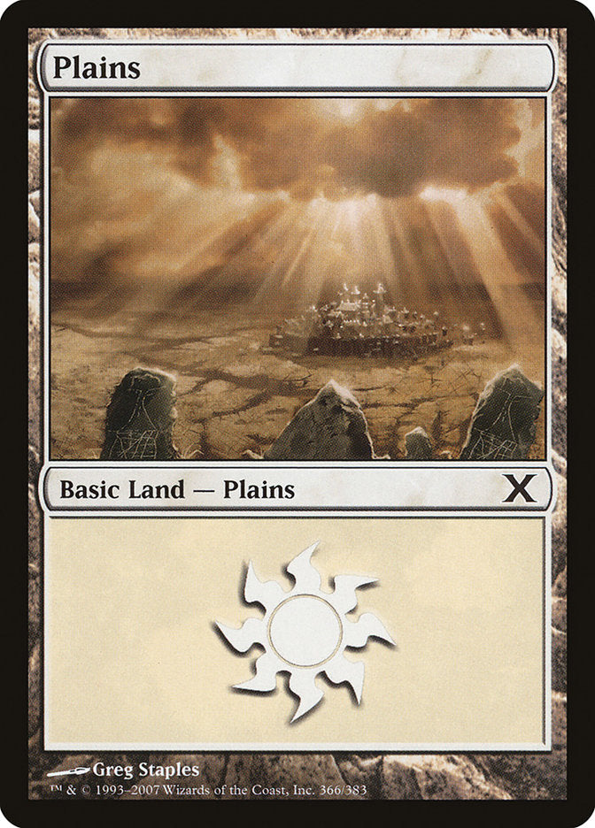 Plains (366) [Tenth Edition] | Boutique FDB TCG