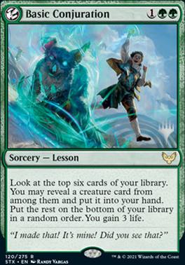 Basic Conjuration (Promo Pack) [Strixhaven: School of Mages Promos] | Boutique FDB TCG