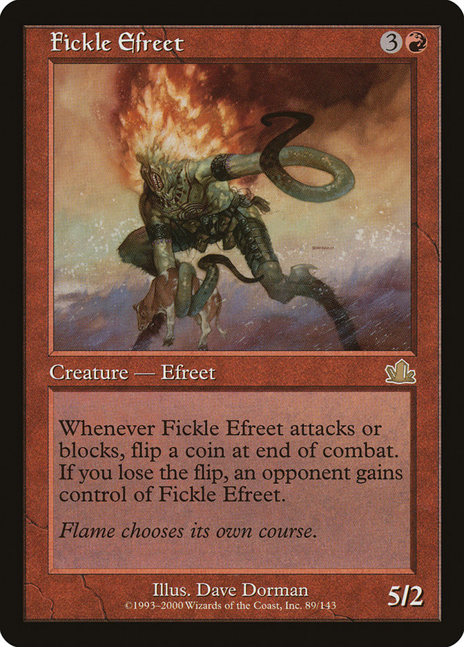 Fickle Efreet [Prophecy] | Boutique FDB TCG