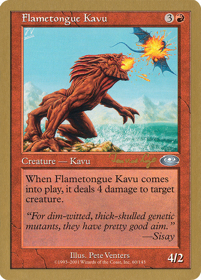 Flametongue Kavu (Tom van de Logt) [World Championship Decks 2001] | Boutique FDB TCG